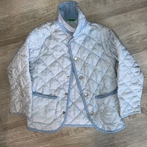 Baby blue light weight girls coat 5T